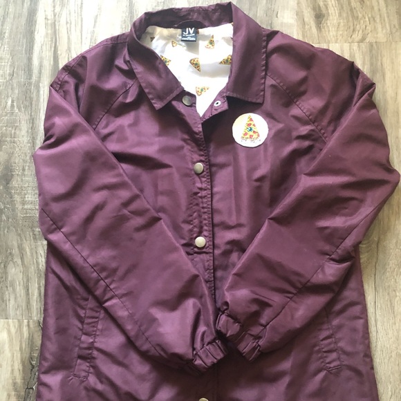 Jac Vanek Burgundy Pizza Jacket - Picture 3 of 3